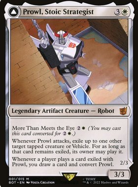 牌客窝 万智牌 坚忍策士警车 Prowl, Stoic Strategist  秘稀 白