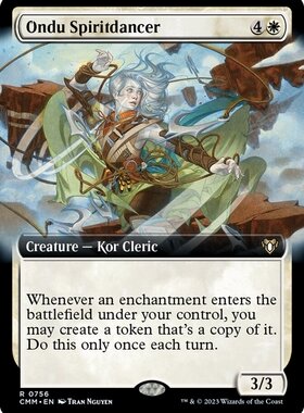 牌客窝 万智牌  昂度灵舞者  Ondu Spiritdancer 扩画 金白