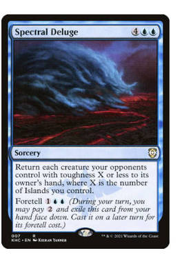 牌客窝 万智牌 幽灵漫天 Spectral Deluge 金 蓝