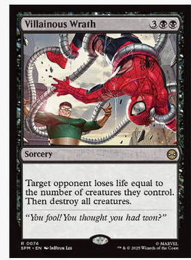 牌客窝 万智牌 恶人之怒 Villainous Wrath 金 黑 闪