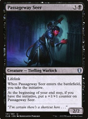 牌客窝 万智牌  道路先知  Passageway Seer 银 黑  英文