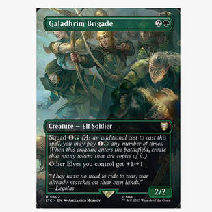 万智牌 金 加拉兹民旅团 Brigade 绿 Galadhrim 牌客窝