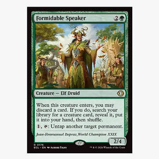 牌客窝 万智牌 众望传谕 Formidable Speaker 金 绿色