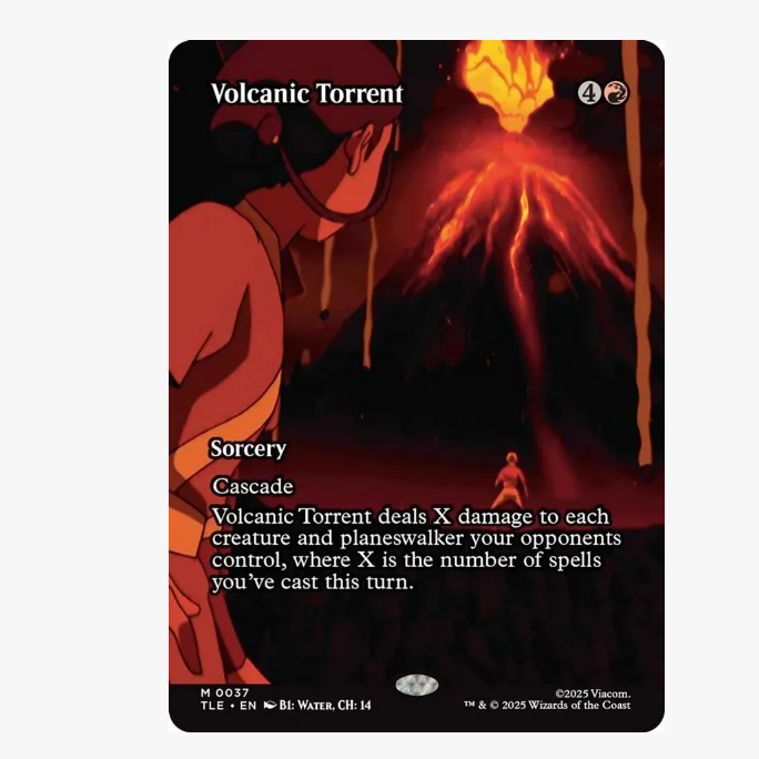 牌客窝 万智牌 岩浆奔流 Volcanic Torrent 秘稀 红