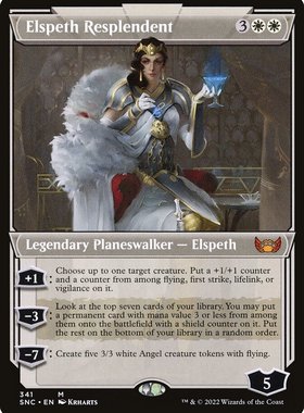 牌客窝 万智牌 华辉艾紫培 Elspeth Resplendent 秘稀 白 闪