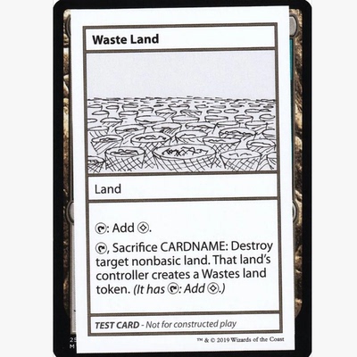 牌客窝 万智牌  荒废地  Waste Land  金 地
