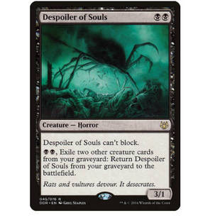 牌客窝 万智牌 掠灵怪 Despoiler of Souls 金 黑 闪