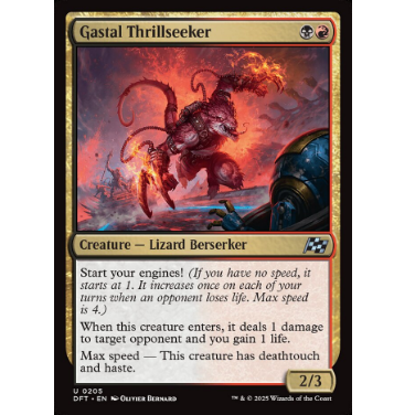 牌客窝 万智牌  嘉斯达逐速客 Gastal Thrillseeker 银 多 闪