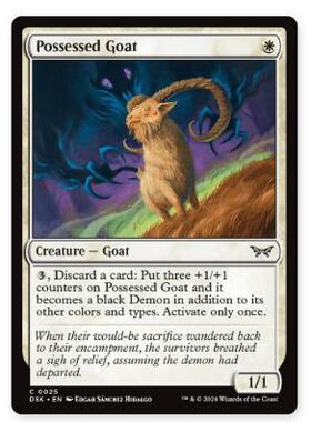 牌客窝 万智牌 着魔山羊 Possessed Goat 铁 白
