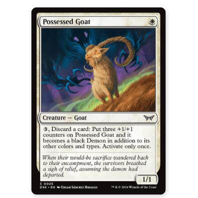 牌客窝 万智牌 着魔山羊 Possessed Goat 铁 白
