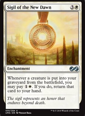牌客窝 万智牌  新黎明的印记 Sigil of the New Dawn 银 白