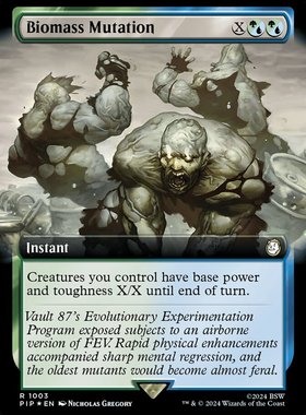 牌客窝 万智牌  巨量突变 Biomass Mutation 金 多色 闪