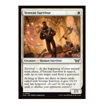 牌客窝 万智牌  老练求生者 Veteran Survivor 银 白