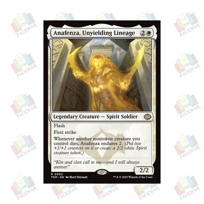 万智牌 刚毅缘祖阿娜芬札 Anafenza,Unyielding Lineage 金 白 闪