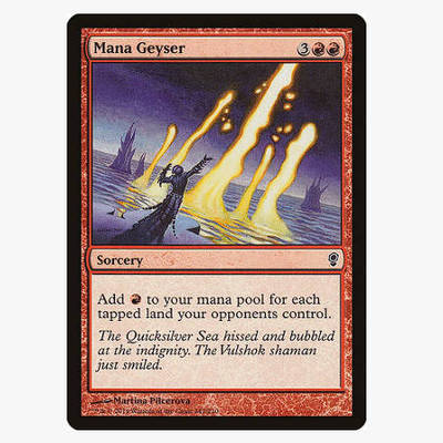 牌客窝 万智牌 法术力喷发  Mana Geyser 铁 红