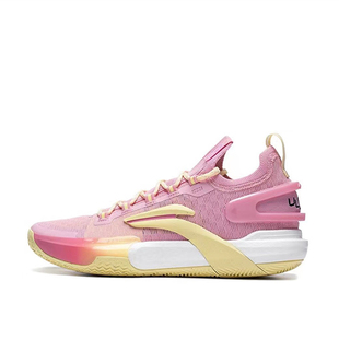 李宁闪击9Ultra Low 防滑耐磨低帮篮球鞋男款粉ABAT017-3