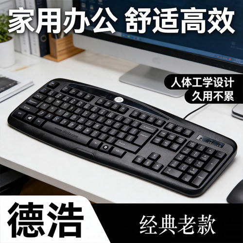 DH德浩KB-601有线键盘