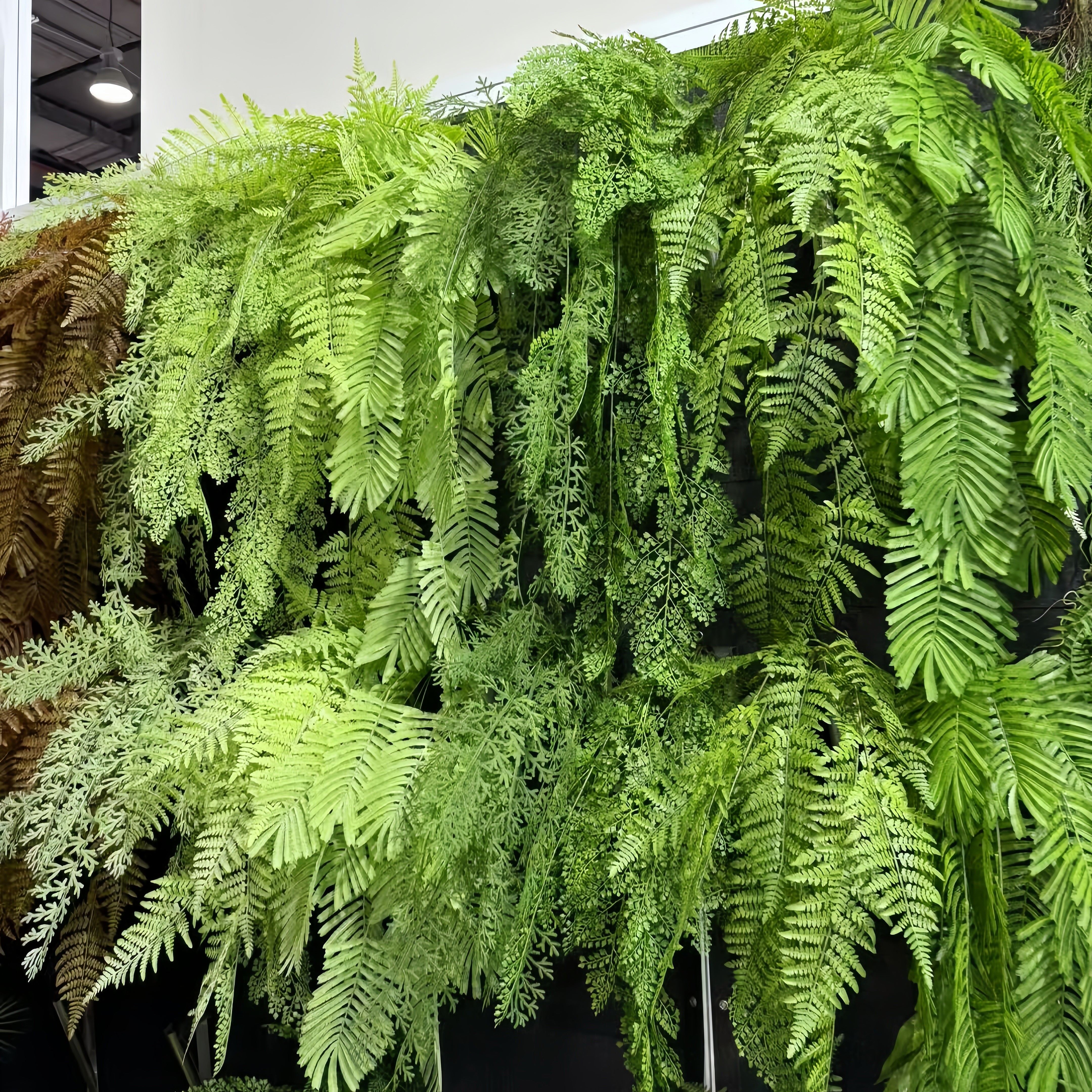 仿真蕨叶垂吊壁挂室内外造景绿植图片