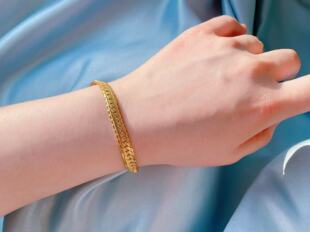 【BW中古】全新的Napier&PAT打标联名款蛇骨手链，手围18-19左右