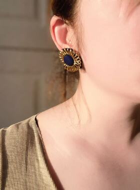 【BW中古】EMMONS浓金丝绒耳夹