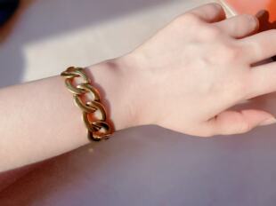 【BW中古】中古Napier打标金环手链