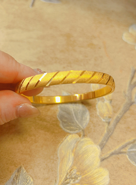 【BW中古】莫奈MonetM标炫纹手镯，手围60mm，适合55-59