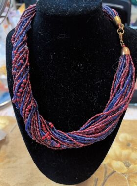 【BW中古】意大利工艺多层串珠项链，著名款式