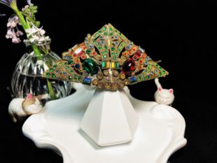 也可做衬衫 Deco时期风格 胸针 裙夹 夹 BW中古 Art