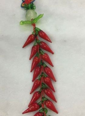 红色中国结红辣椒串挂新居结婚装饰品乔迁新家客厅装饰汽车内饰品