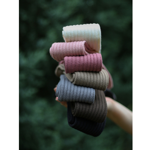 秋冬粗线条竖纹小腿袜超保暖厚实小腿保暖神器JK加厚袜子男女可穿