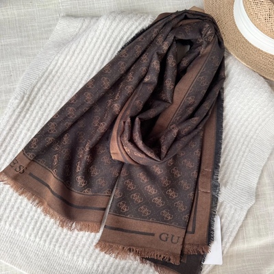 垂感柔软美拉德棕披肩围巾秋冬