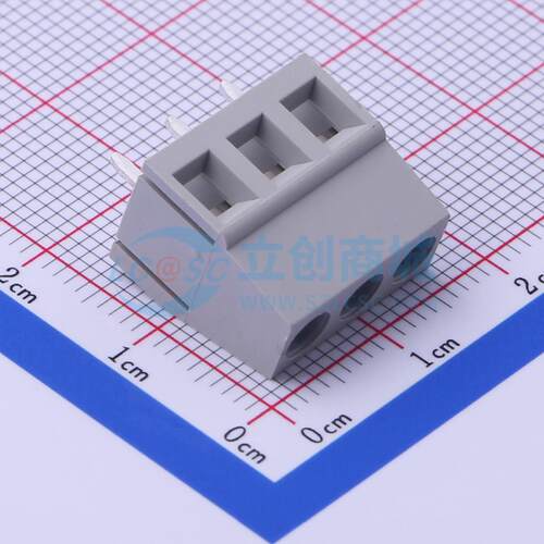 螺钉式接线端子 DB128V-5.0-3P-GY-S 插件,P=5mm 1x3P 电子元器件
