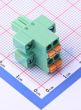插拔式接线端子 KF2EDGKNHM-3.5-2*2P P=3.5mm 插头 2x2P 原装