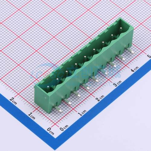 插拔式接线端子 MX2EDGRC-5.08-09P-GN01-Cu-A 弯插,P=5.08mm 板