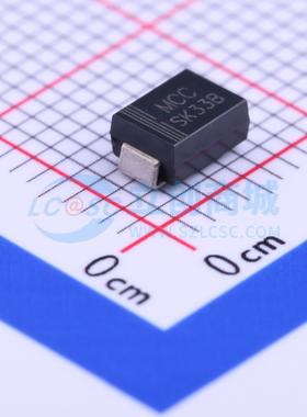 肖特基二极管 SK33B-LTP SMB(DO-214AA) 30V 3A MCC(美微科) 原装
