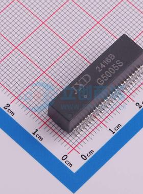 网口变压器 G5005S SMD-50P,27.8x7.3mm 双口 电子元器件配单