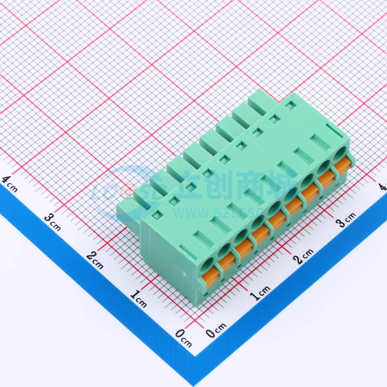 插拔式接线端子 MX15EDGKD-3.81-09P-GN01-Cu-A P=3.81mm 原装
