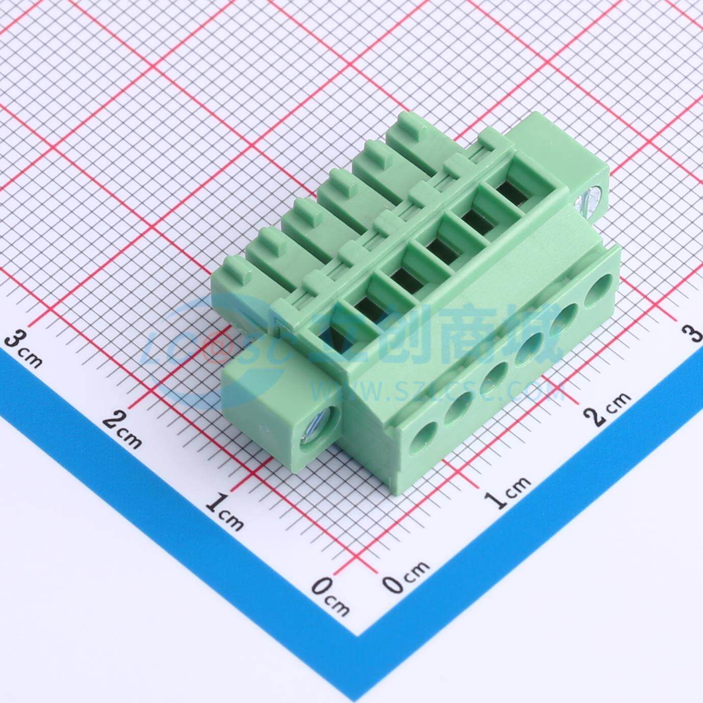 插拔式接线端子 DB2EKAM-3.5-6P-GN-S P=3.5mm 1x6P 电子元器件