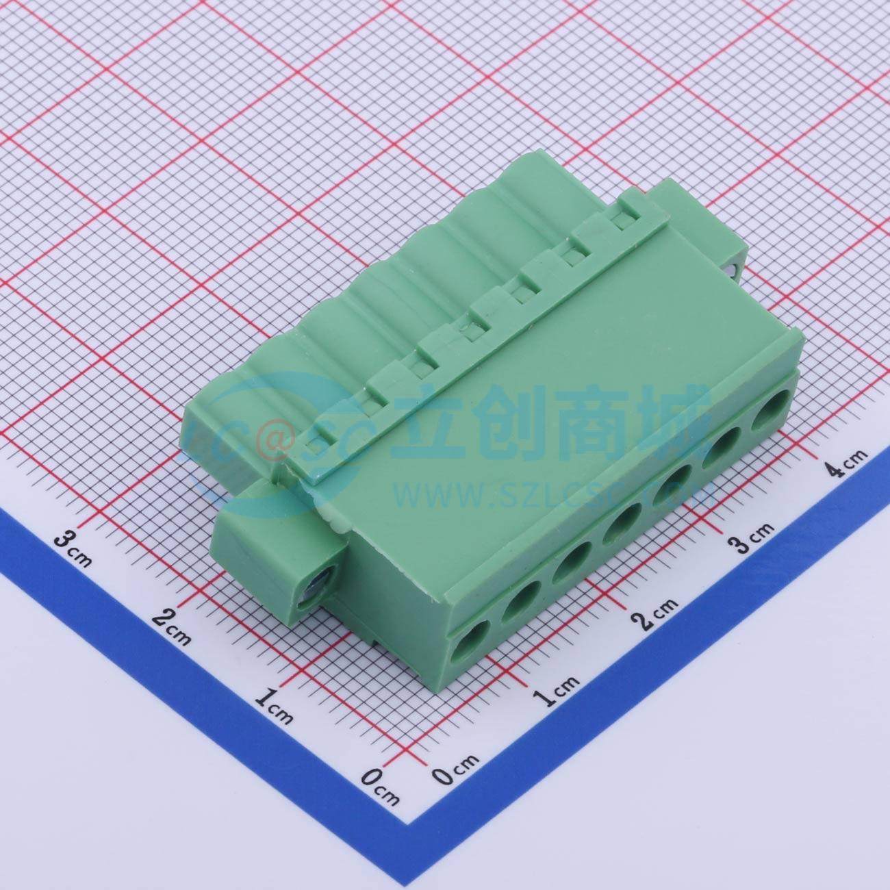插拔式接线端子 DB2EKAM-5.08-7P-GN-S P=5.08mm 插头 1x7P 原装