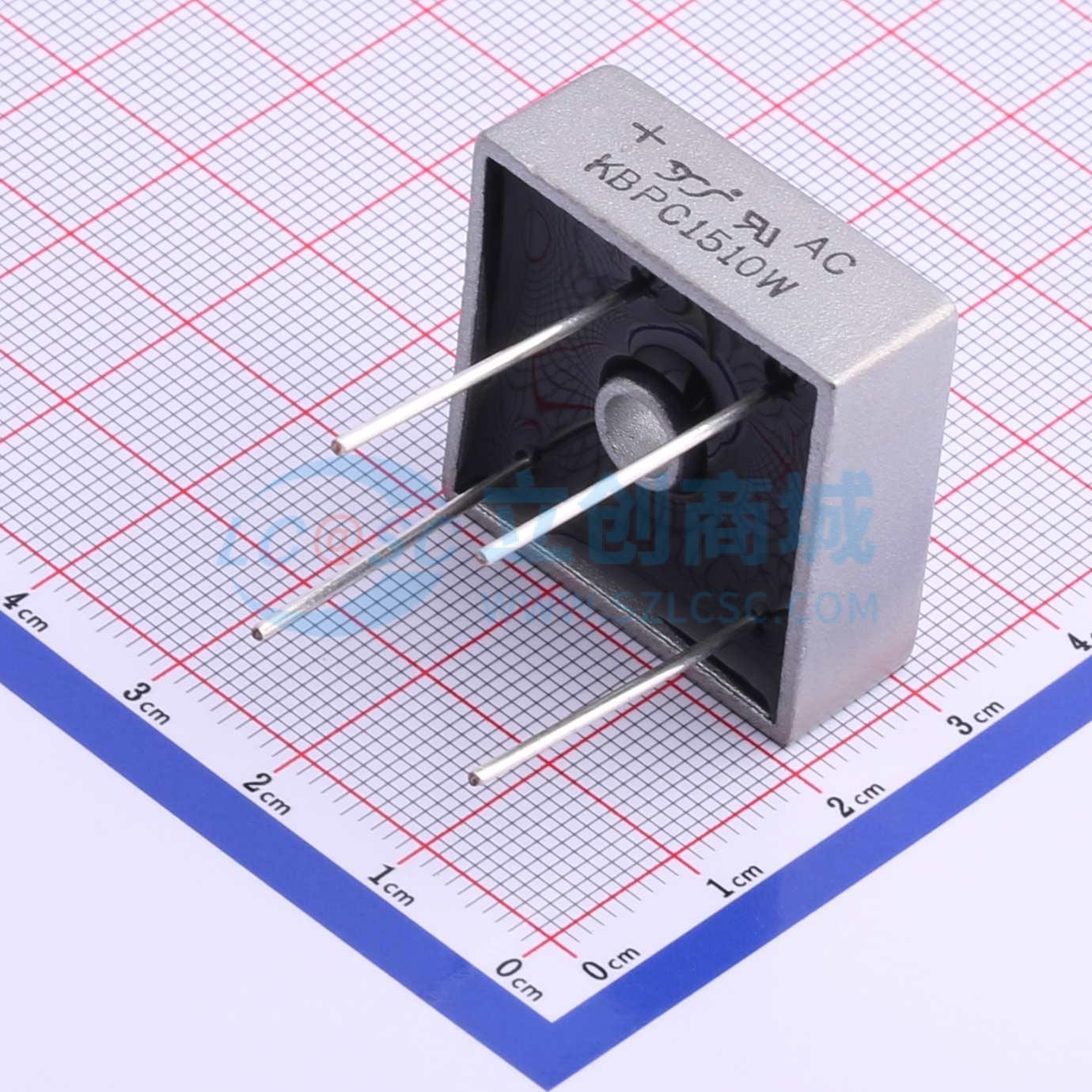 整流桥 KBPC1510W KBPC-W 1kV 15A YANGJIE(扬杰) 电子元器件配单