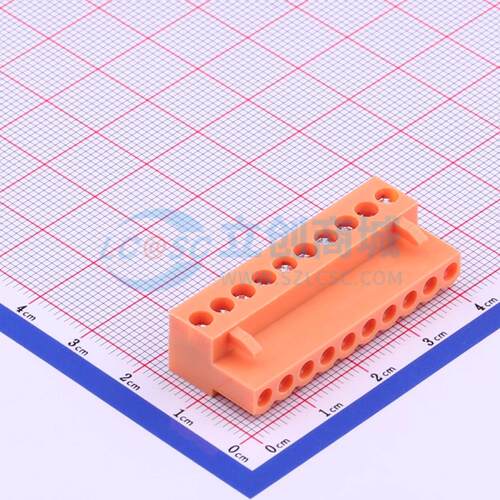 插拔式接线端子 HT396K-3.96-10P P=3.96mm 插头 1x10P 原装正品