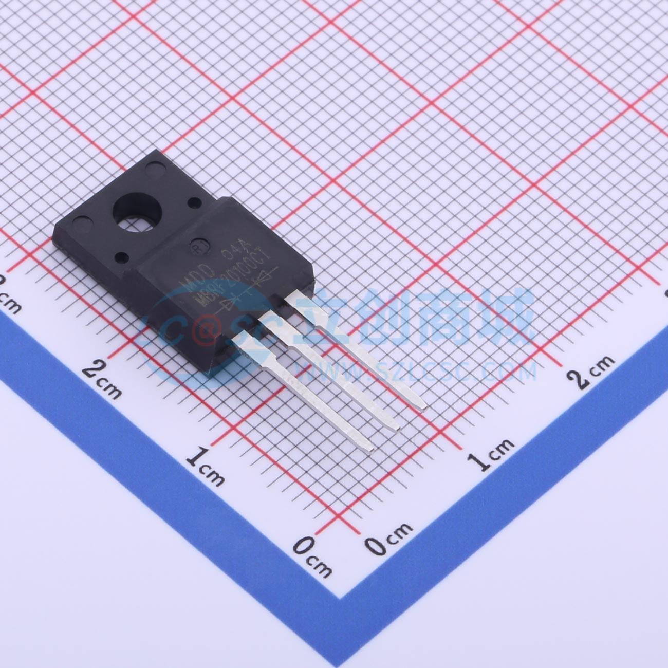 肖特基二极管 MBRF20100CT ITO-220AB-3 100V 20A MDD(辰达半导体