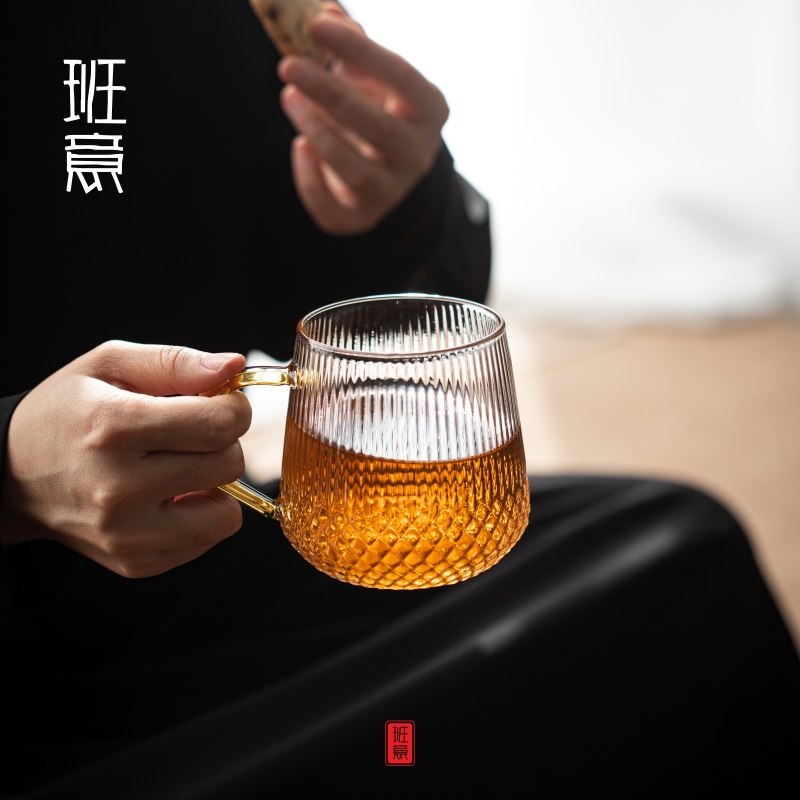 玻璃杯家用个人耐高温过滤泡茶杯