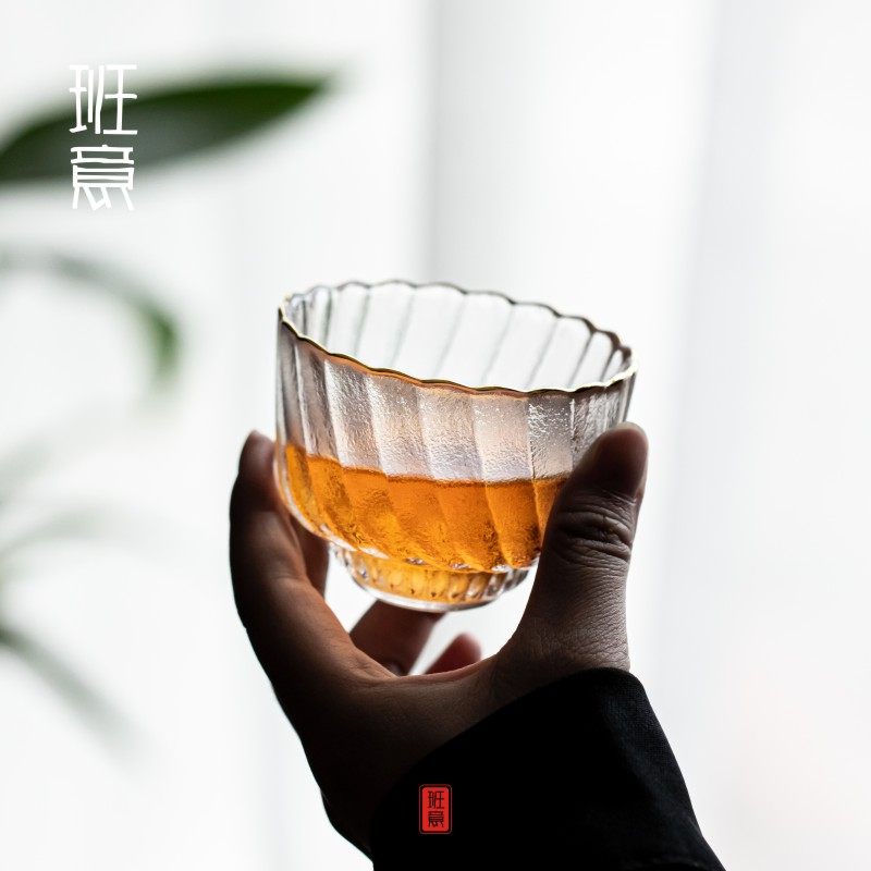 班意 锤纹玻璃茶杯小品茗杯功夫茶具日式清酒杯主人杯个人专用杯,餐饮具,茶杯,淘宝优惠券,粉丝福利购,淘宝优惠卷