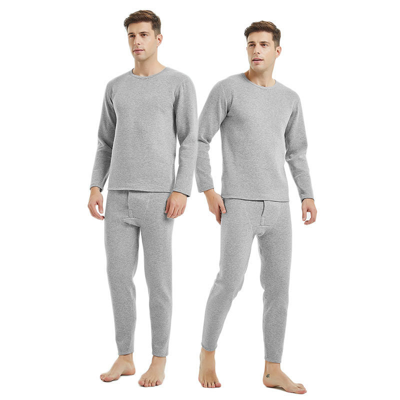 WINTER VELVET THICKENED TALL LENGTHENED THERMAL UNDERWEAR SET 120CM LONG LEG LEGGINGS THERMAL PANTS COTTON PANTS MEN