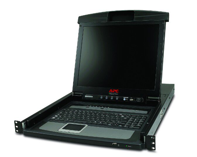 17英寸机架安装式LCD控制台AP5808CH 有集成的8端口模拟KVM交换机