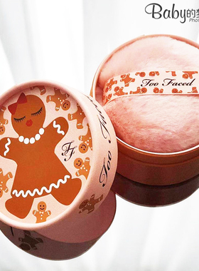 现货 Too Faced 姜饼人 限定高光粉扑 高光闪粉 身体高光毛球