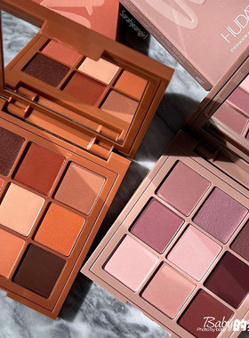 Huda Beauty新品WARM/COOL冷暖盘哑光Matte9色九宫格眼影盘眼线笔