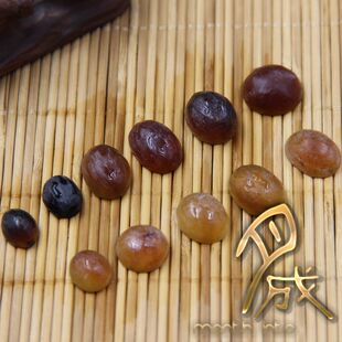 【月成】天然缅甸琥珀原石原矿定制戒面粗胚金珀棕珀 打磨工具套