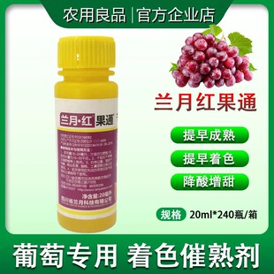 兰月红果通高收软梗上粉夏黑巨峰葡萄促进转色上色红专用叶面肥